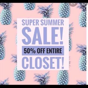 50% my whole closet!!!